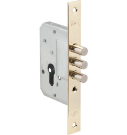 Корпус врезного замка «189/3M» (45 mm) w/b Золото