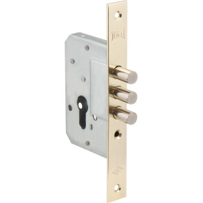 Корпус врезного замка «189/3M» (45 mm) w/b Золото