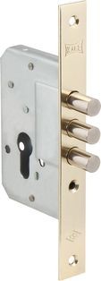 Корпус врезного замка «189/3M» (45 mm) w/b Золото