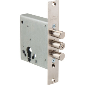 Корпус врезного замка «Лазурит 1.01.07» Хром