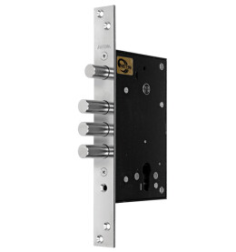 Корпус врезного замка с задвижкой «ЗВ1 712.0.0» Никель