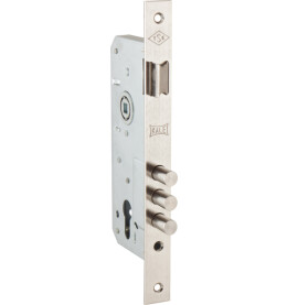 Корпус врезного замка с защёлкой «152/3MR» (45 mm) w/b Никель