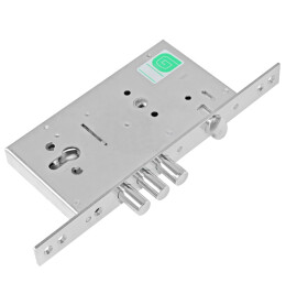 Корпус врезного замка с защёлкой «INTER ЗВ 62.11» Хром