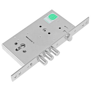 Корпус врезного замка с защёлкой «INTER ЗВ 62.11» Хром