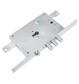 Корпус врезного замка с защёлкой «ЗВ 22.12» с тягами (без планки) Хром