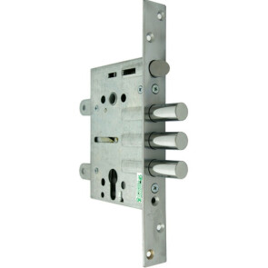 Корпус врезного замка с защёлкой «ЗВ-7РМП-006-Хп» (противопожарный) Хром