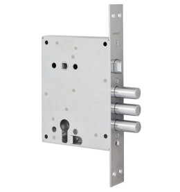 Корпус врезного замка с защёлкой «ЗВ4-3/85М» Хром