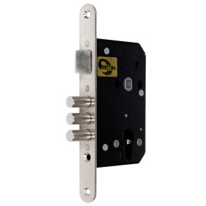 Корпус врезного замка с защёлкой «ЗВ4 402.0.0» Хром