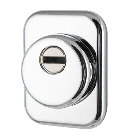 Броненакладка на ЦМ квадрат  (от вырывания, 25 мм) «ET/ATC-Protector 1-25(SQ)» CP-8 Хром box