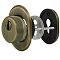 Броненакладка DEF.CRE/OV-set.9726 (DEF 9726) M6x90 врезная с чашкой AB-6 зелёная бронза