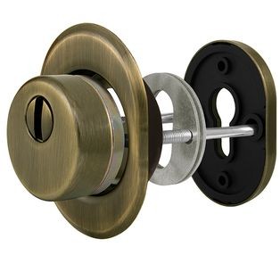 Броненакладка DEF.CRE/OV-set.9726 (DEF 9726) M6x90 врезная с чашкой AB-6 зелёная бронза