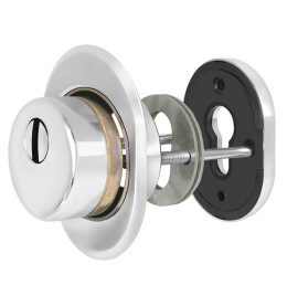 Броненакладка DEF.CRE/OV-set.9726 (DEF 9726) M6x90 врезная с чашкой CP-8 хром