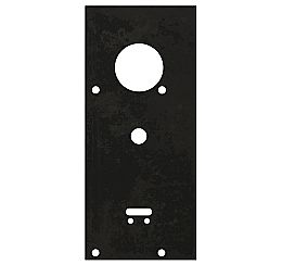 Пластина защитная для замков двухсистемных (сувальдный ключ внизу, тип-размер CISA 57.986) Чёрный