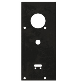 Пластина защитная для замков двухсистемных (сувальдный ключ внизу, тип-размер CISA 57.986) Чёрный