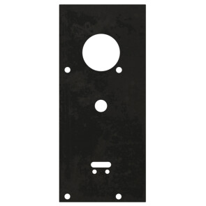 Пластина защитная для замков двухсистемных (сувальдный ключ внизу, тип-размер CISA 57.986) Чёрный