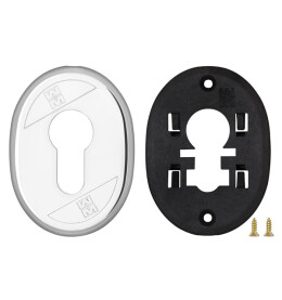 Накладка на цилиндр овальная 95.397 (ХРОМ), 1 шт