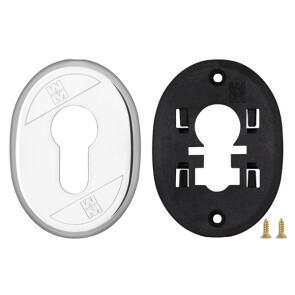 Накладка на цилиндр овальная 95.397 (ХРОМ), 1 шт