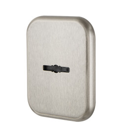 Декоративная квадратная накладка на сувальдный со шторкой «PS-DEC SQ CT» (ATC Protector 1) SN-3 МатНикель