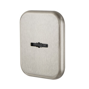 Декоративная квадратная накладка на сувальдный со шторкой «PS-DEC SQ CT» (ATC Protector 1) SN-3 МатНикель