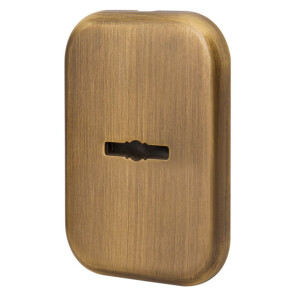 Декоративная квадратная накладка на сувальдный со шторкой «PS-DEC SQ CT» (ATC Protector 1) AB-77 Бронза