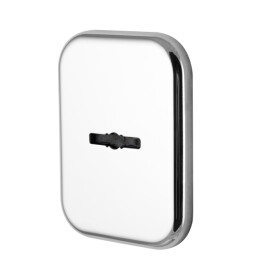 Декоративная квадратная накладка на сувальдный со шторкой «PS-DEC SQ CT» (ATC Protector 1) CP-8 Хром