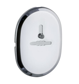 Декоративная накладка «ESC 476» (90х65) на сувальдный замок с шторкой СP Хром