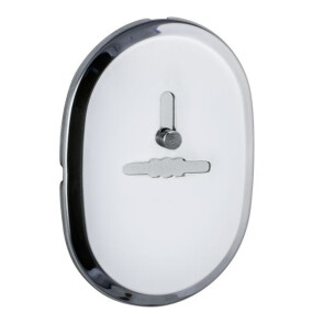 Декоративная накладка «ESC 476» (90х65) на сувальдный замок с шторкой СP Хром