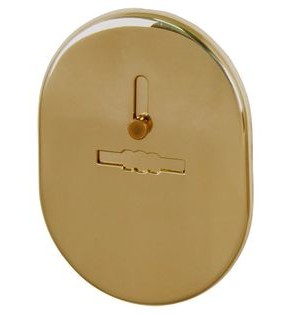 Накладка на сувальдный замок ESC.S-lift.SF/OV.476 (ESC 476) с шторкой GP латунь