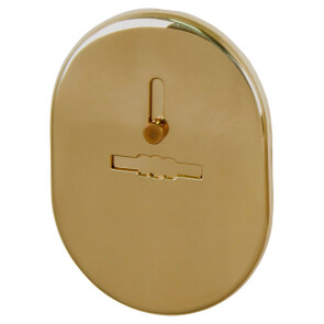 Накладка на сувальдный замок ESC.S-lift.SF/OV.476 (ESC 476) с шторкой GP латунь