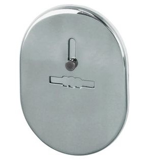 Накладка на сувальдный замок ESC.S-lift.SF/OV.476 (ESC 476) с шторкой СР хром
