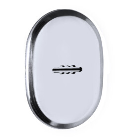 Декоративная накладка «ESC 477» (90х65) на сувальдный замок с подпружиненными шторками СP Хром