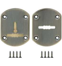 Декоративная накладка ESC021-ABG-6 (БРОНЗА) на сув. замок со шторкой (2 шт)