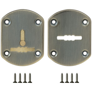 Декоративная накладка ESC021-ABG-6 (БРОНЗА) на сув. замок со шторкой (2 шт)