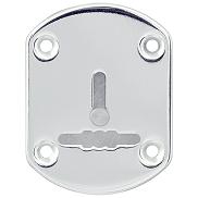 Декоративная накладка «ESC021/1-SS» на сувальдный замок со шторкой (1 шт.) тех.упак. Нержавейка