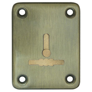 Декоративная накладка «ESC081» на сувальдный замок с шторкой (1шт) AB-7 Бронза