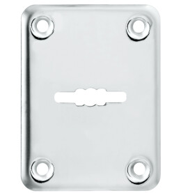 Декоративная накладка «ESC081/0-SS» на сувальдный замок без шторки (1 шт.) тех.упак. Нержавейка