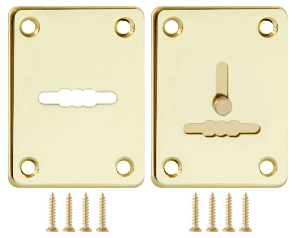 Декоративная накладка ESC081/082-GP-2 (ЗОЛОТО) на сув. замок сталь (1пара)