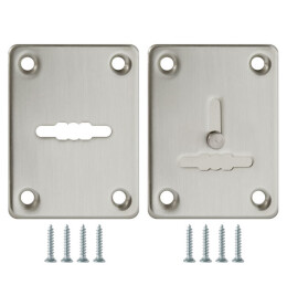 Накладка на сувальдный замок ESC.S-lift+S/K.set (ESC081/082) мат.никель (2шт.)