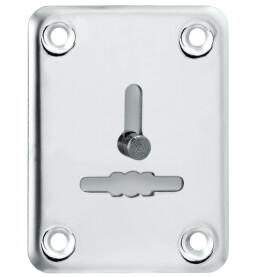 Декоративная накладка «ESC081/1-SS» на сувальдный замок со шторкой (1 шт.) тех.упак. Нержавейка
