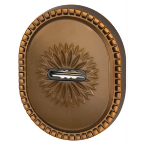 Накладка на сувальдный замок ESC.S-auto.CL/OV (PS-DEC CL) BB-17 коричневая бронза