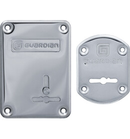 Комплект накладок на замок «Гардиан 21.14» (ГХ21+ГХС) правый, Хром