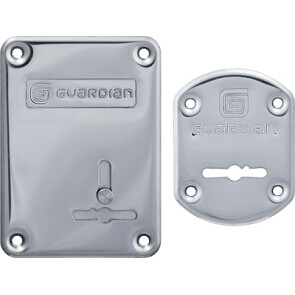 Комплект накладок на замок «Гардиан 21.14» (ГХ21+ГХС) правый, Хром