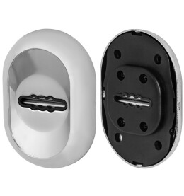 Накладка под сувальдный ключ «ESC-10S» с автоматическими шторками CP-8 Хром (утопленная)