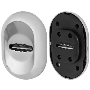 Накладка под сувальдный ключ «ESC-10S» с автоматическими шторками CP-8 Хром (утопленная)