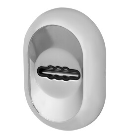 Накладка на сувальдный замок ESC.S-auto/CRE/OV.13 (ESC-13S) с автомат. шторками CP хром