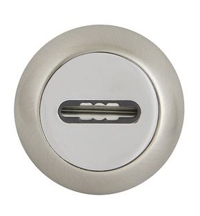 Накладка на сувальдный замок SC.R.RM54 (SC RM) SN/CP-3 матовый никель/хром