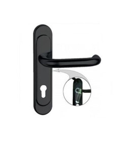 Ручка на планке «Р85-5858У-Чш» 00351 Черная шагрень