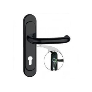 Ручка на планке «Р85-5858У-Чш» 00351 Черная шагрень