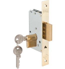 Замок врезной цилиндровый «157» (35 mm) 3 кл. Золото