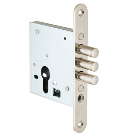 Замок врезной цилиндровый «ЗВ1-2/11» 5 кл. Никель